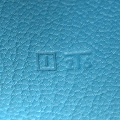 Hermes Chevre Mysore Globe Trotter Zip Agenda GM Turquoise 8 of 8