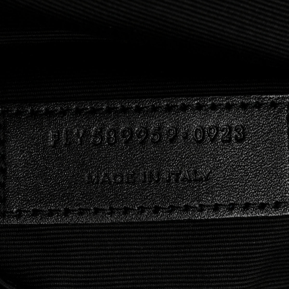 Saint Laurent Grain De Poudre Monogram Belt Bag Black 6 of 10