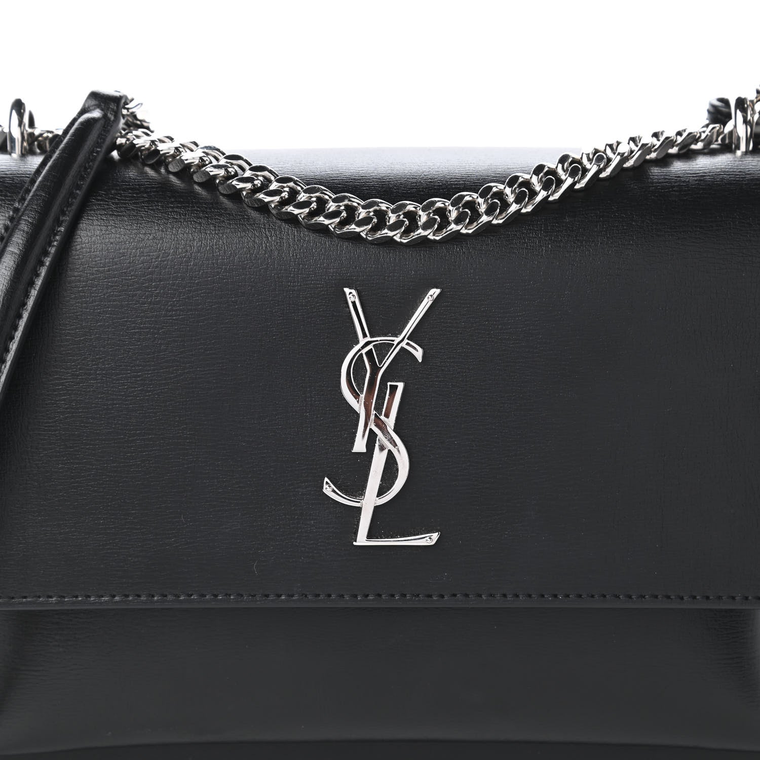 Saint Laurent Calfskin Medium Monogram Sunset Black 10 of 10