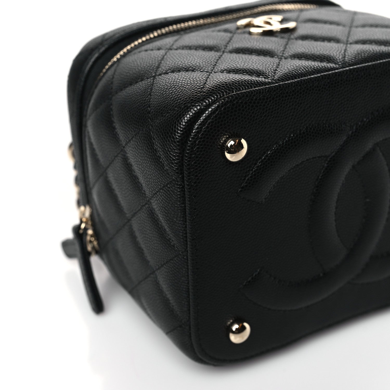 Chanel Caviar Quilted Small CC Vanity Case Black 8 of 10