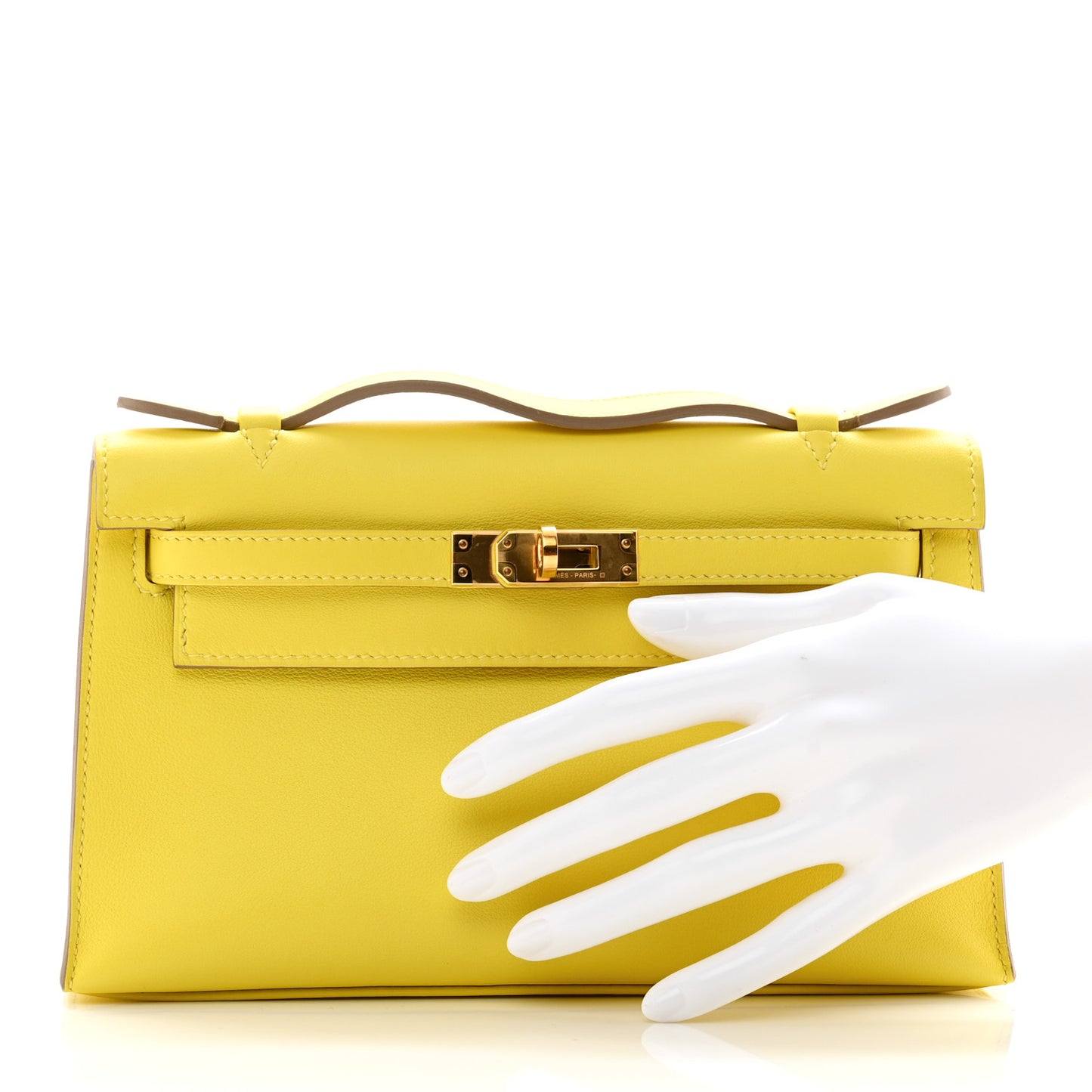 Swift Kelly Pochette Clutch Lime