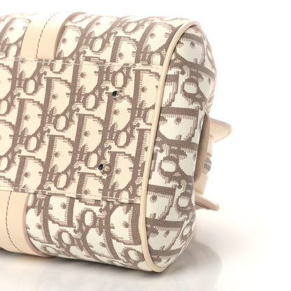 Christian Dior Monogram Vintage Flowers Frame Satchel Beige 9 of 12