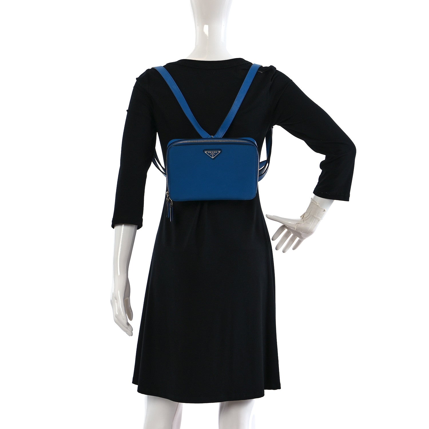 Prada Saffiano Travel Backpack Marea 2 of 10