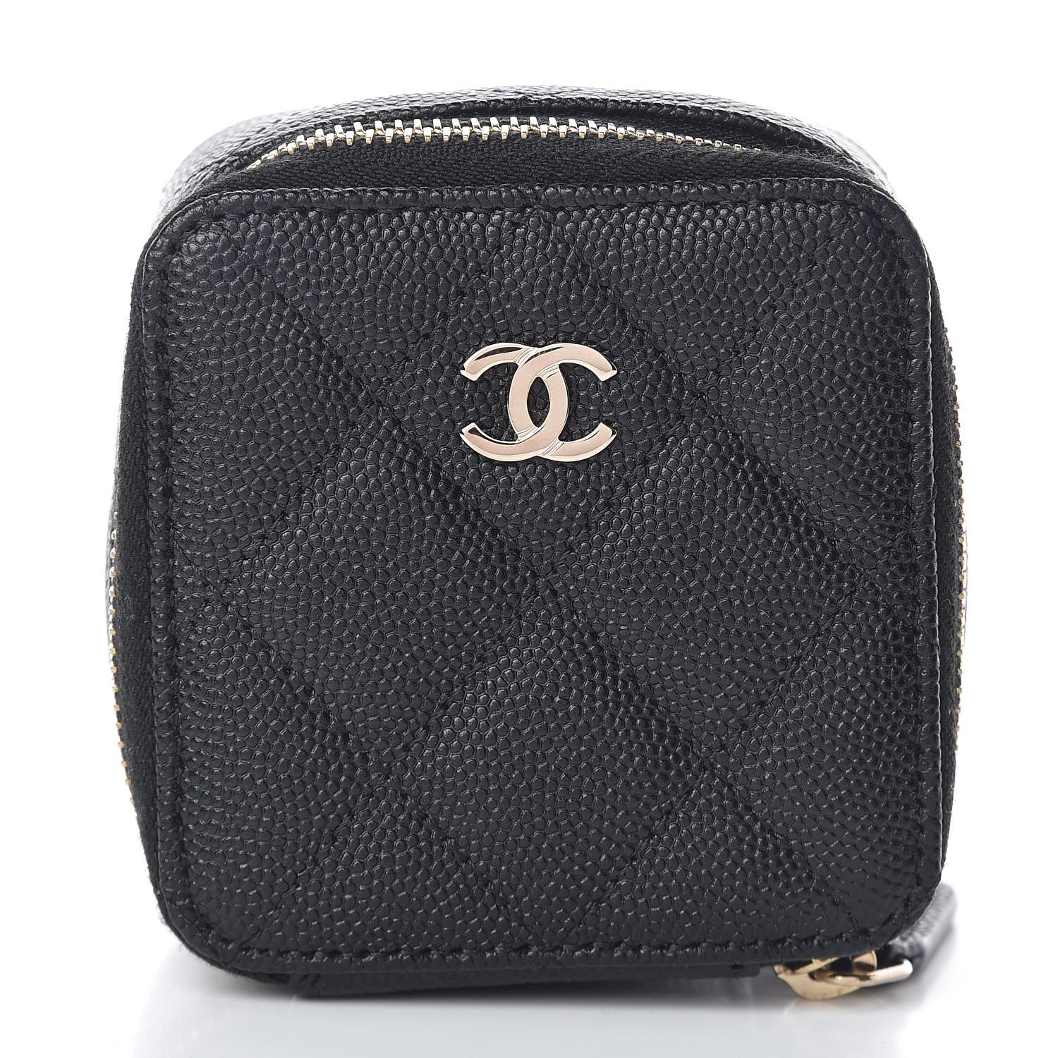 Chanel Caviar Quilted Jewelry Travel Case Black 8 of 8
