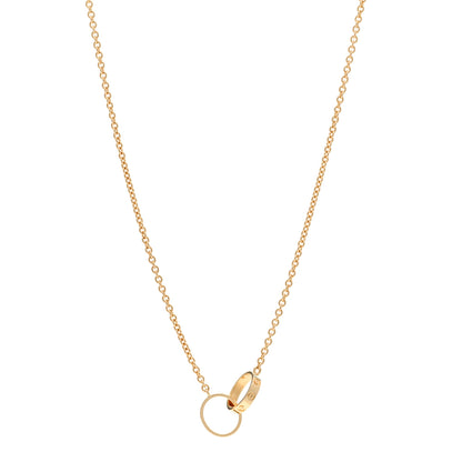 Cartier 18K Yellow Gold Interlocking LOVE Necklace 1 of 5