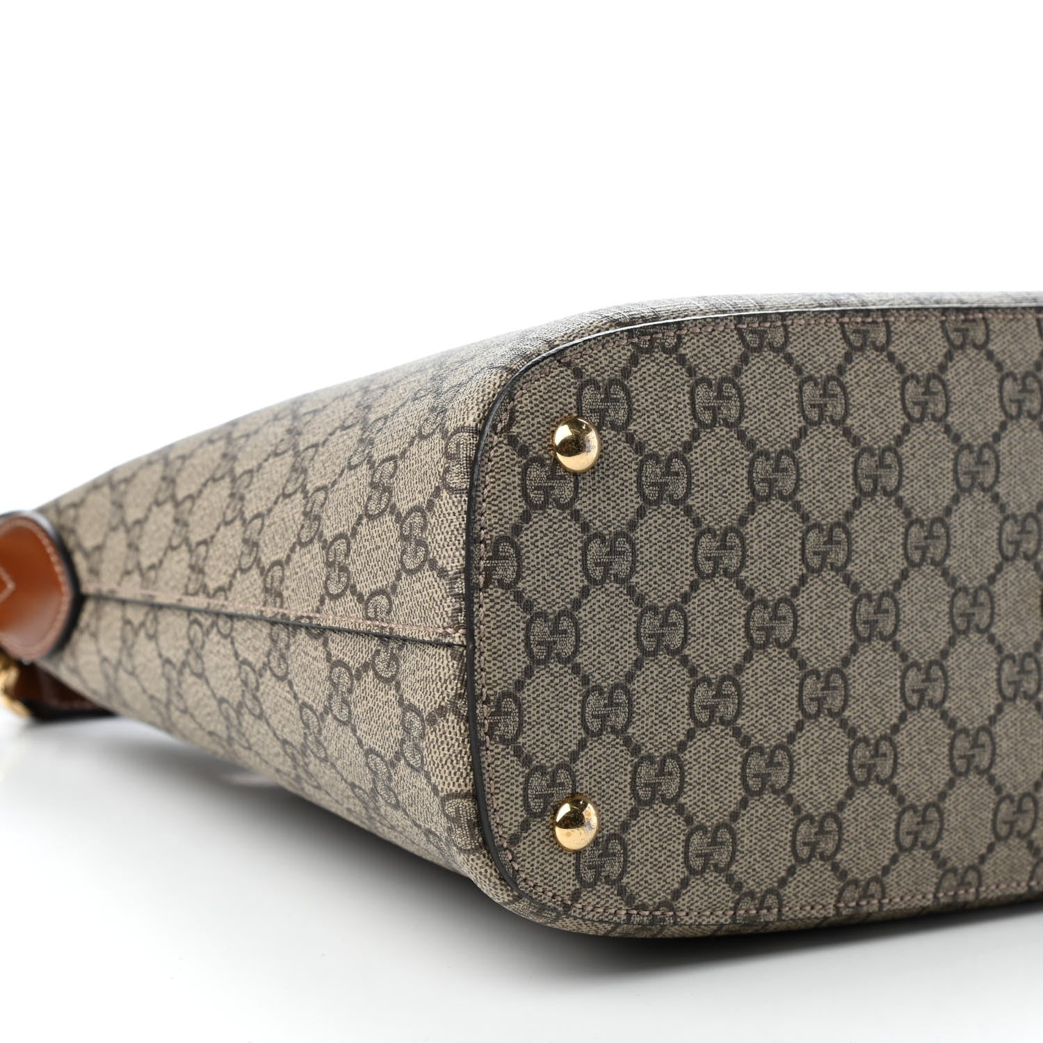 Gucci GG Supreme Monogram Linea A Hobo Brown 8 of 9