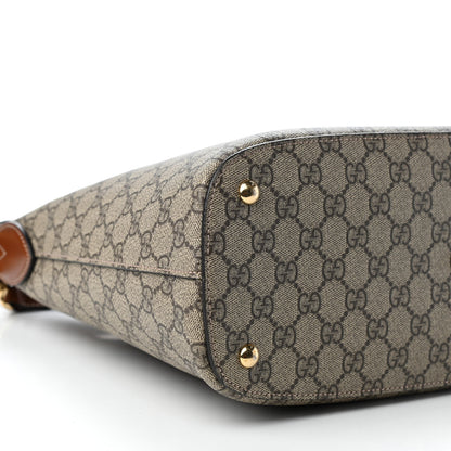 Gucci GG Supreme Monogram Linea A Hobo Brown 8 of 9
