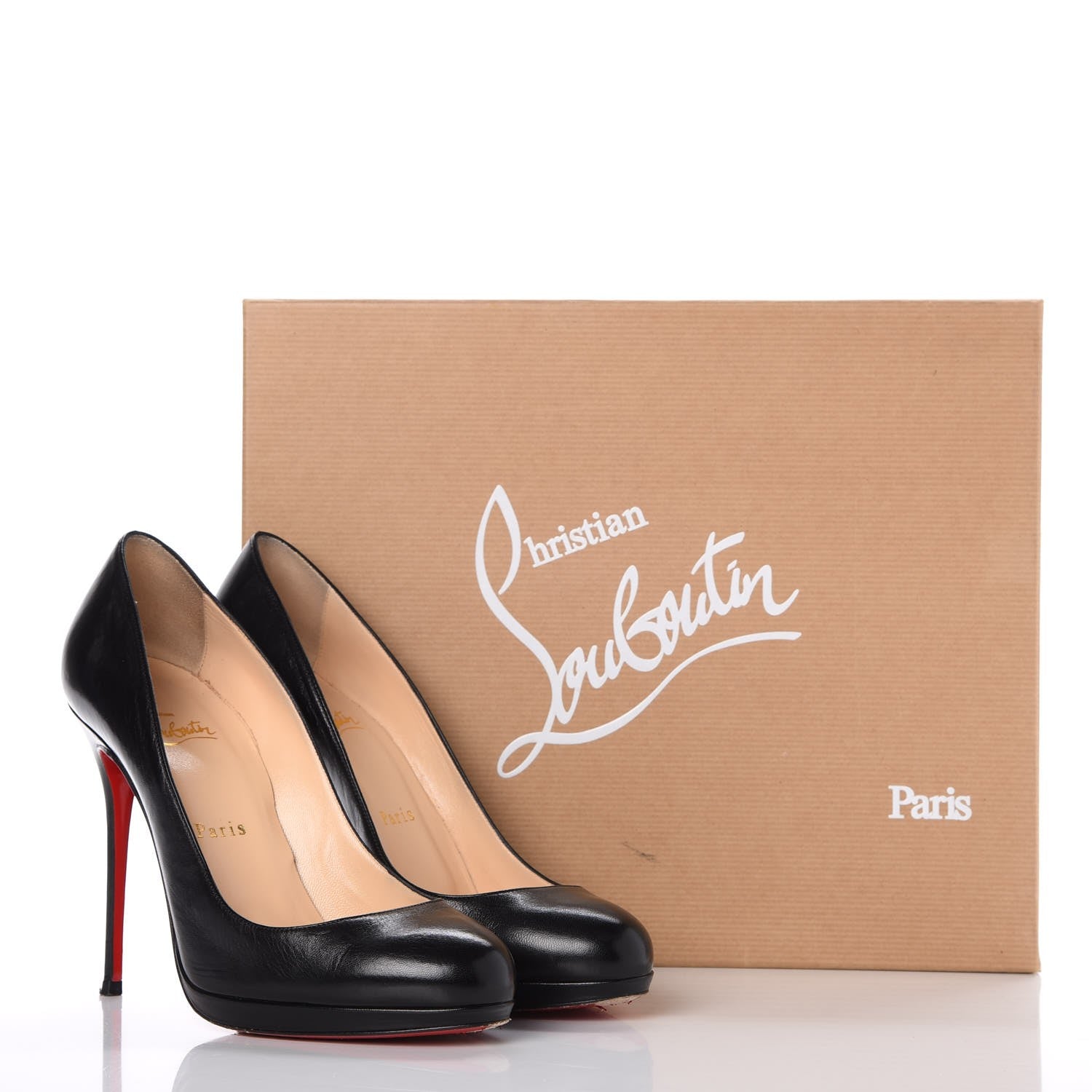 Christian Louboutin Kid Fifi 100 Pumps 38 Black 14 of 14