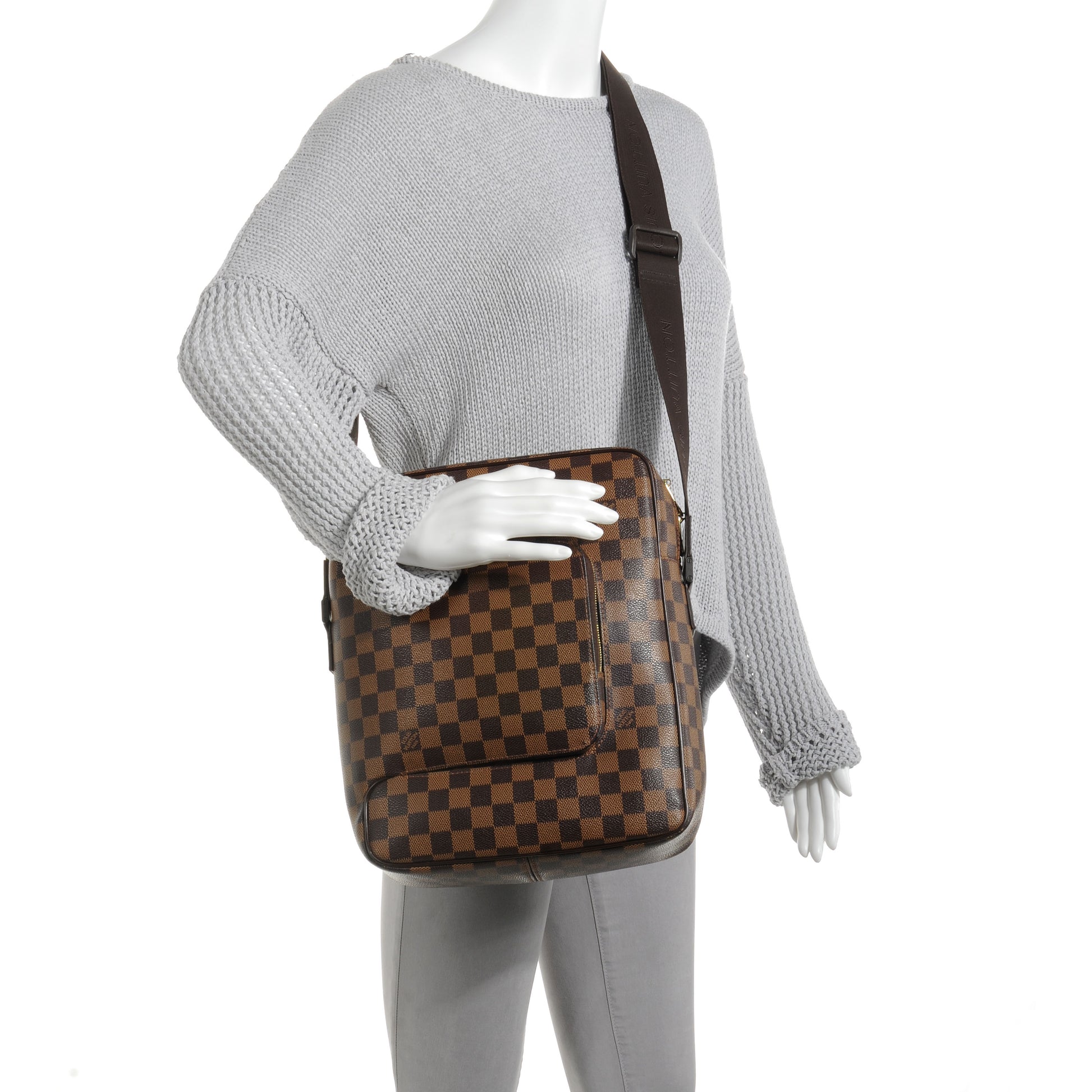Louis Vuitton Damier Ebene Olav MM Messenger Bag 2 of 8