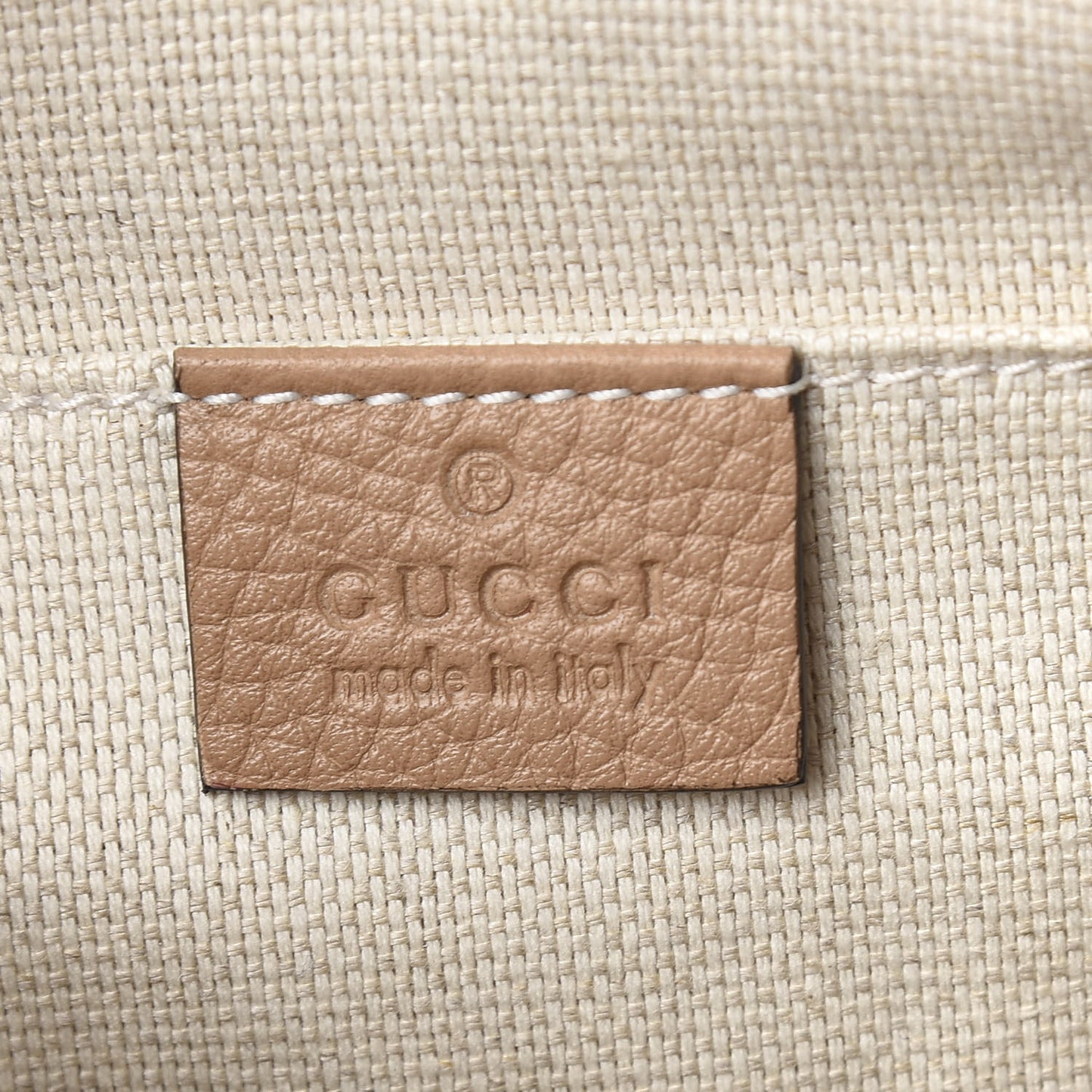 Pebbled Calfskin Small Soho Disco Bag Rose Beige
