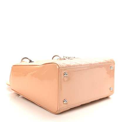 Christian Dior Patent Cannage Medium Lady Dior Rose Clair 4 of 10