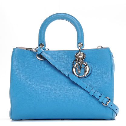 Christian Dior Bullcalf Medium Diorissimo Tote Bleu Nosy 1 of 11