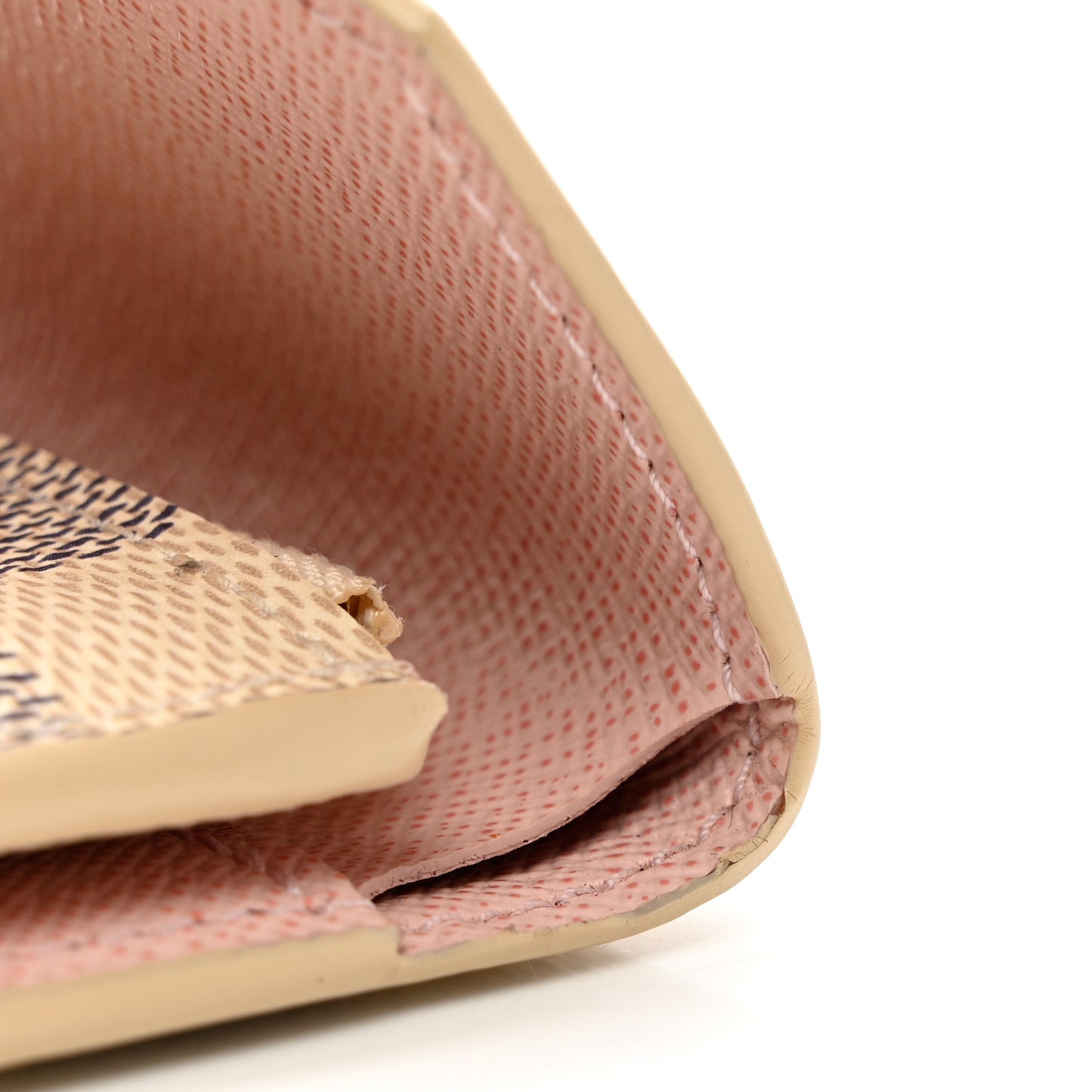 Damier Azur Victorine Wallet Rose Ballerine