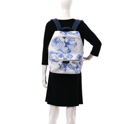 Louis Vuitton Monogram Watercolor Discovery Backpack Blue 2 of 8