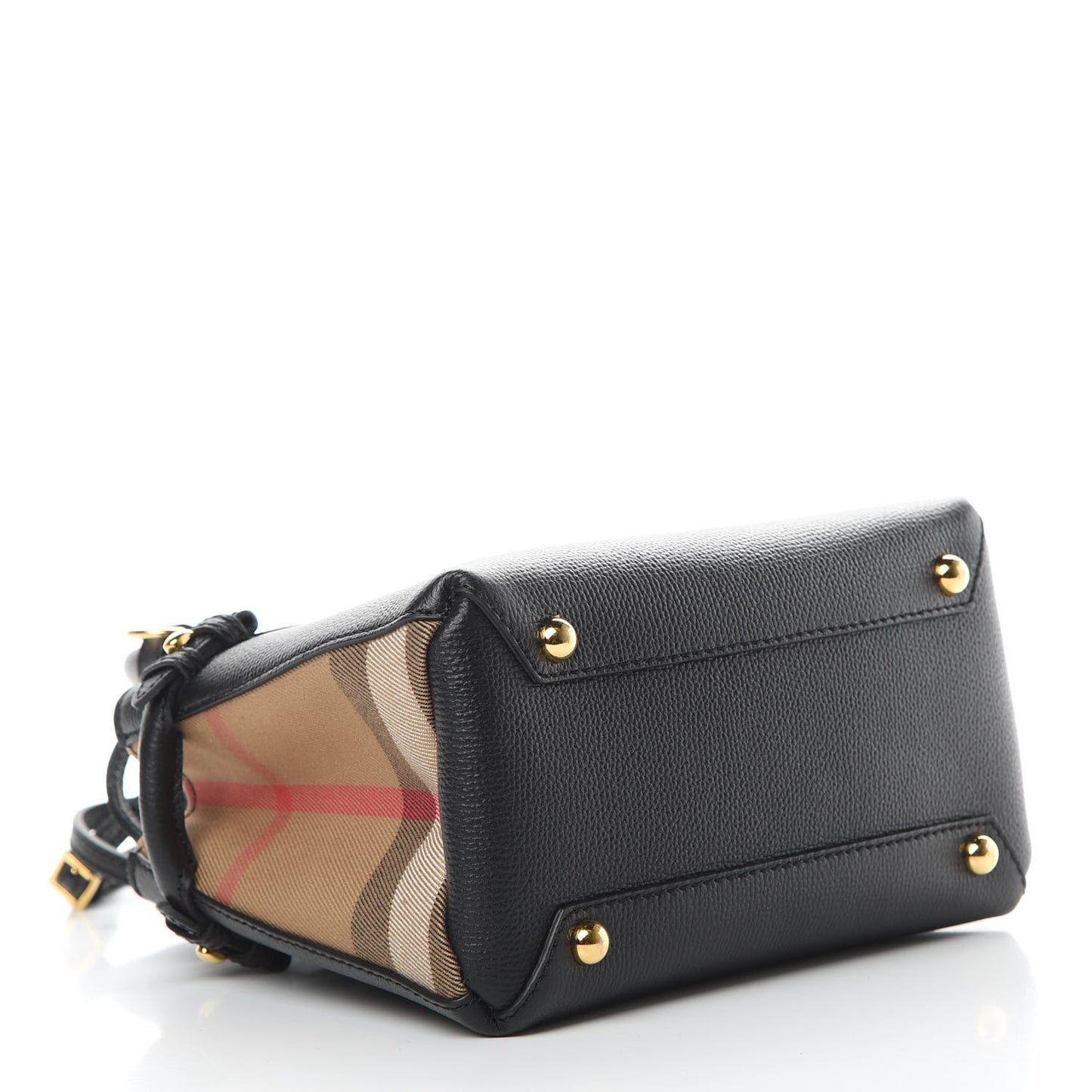 Derby Calfskin House Check Baby Banner Tote Black