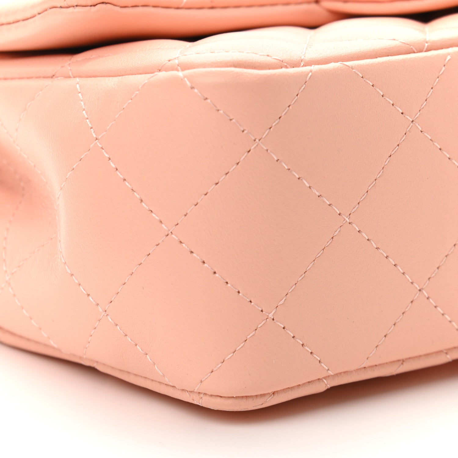 Chanel Lambskin Quilted Mini Rectangular Flap Light Orange 9 of 11