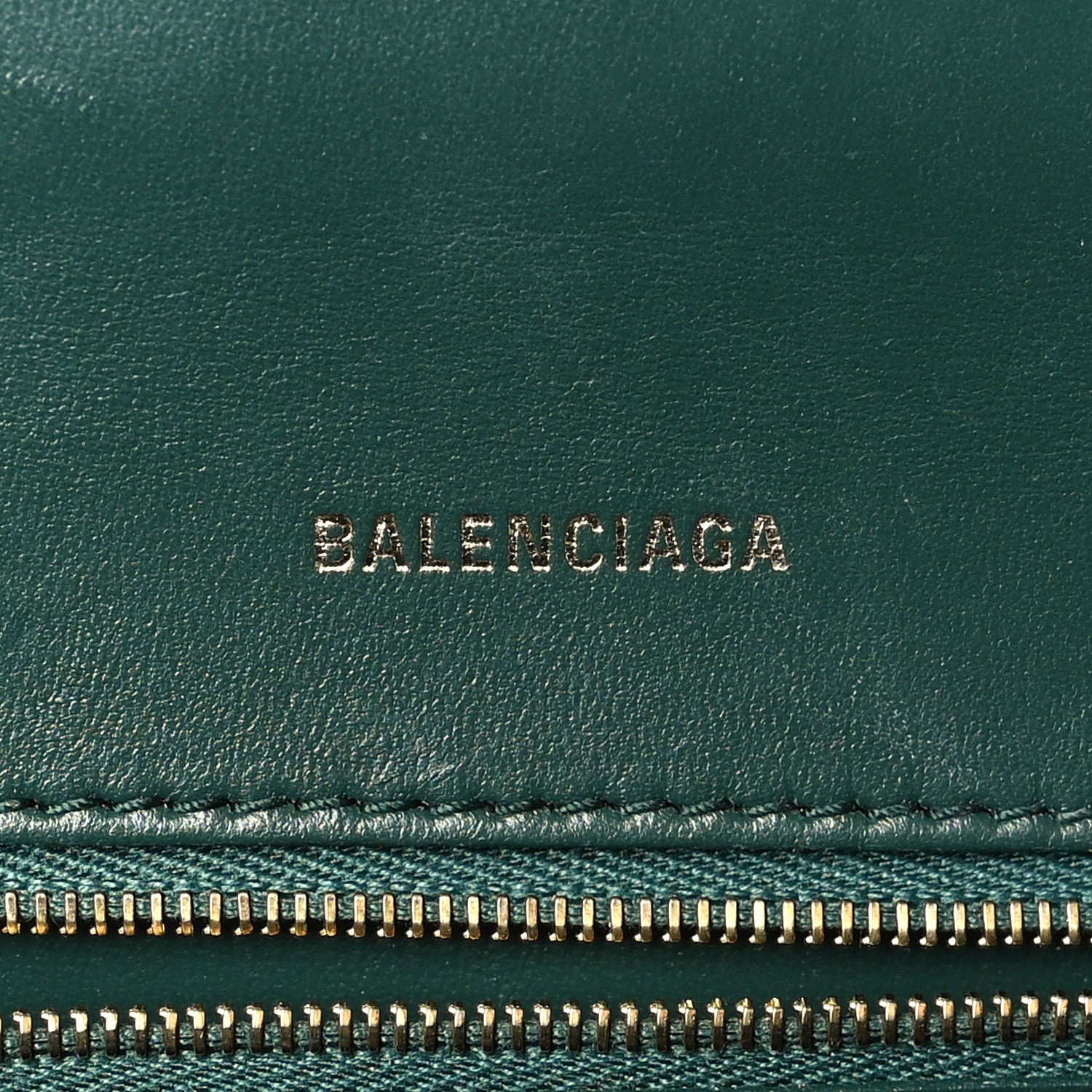 Balenciaga Shiny Calfskin Crocodile Embossed Small Hourglass Top Handle Bag Forest Green 6 of 9