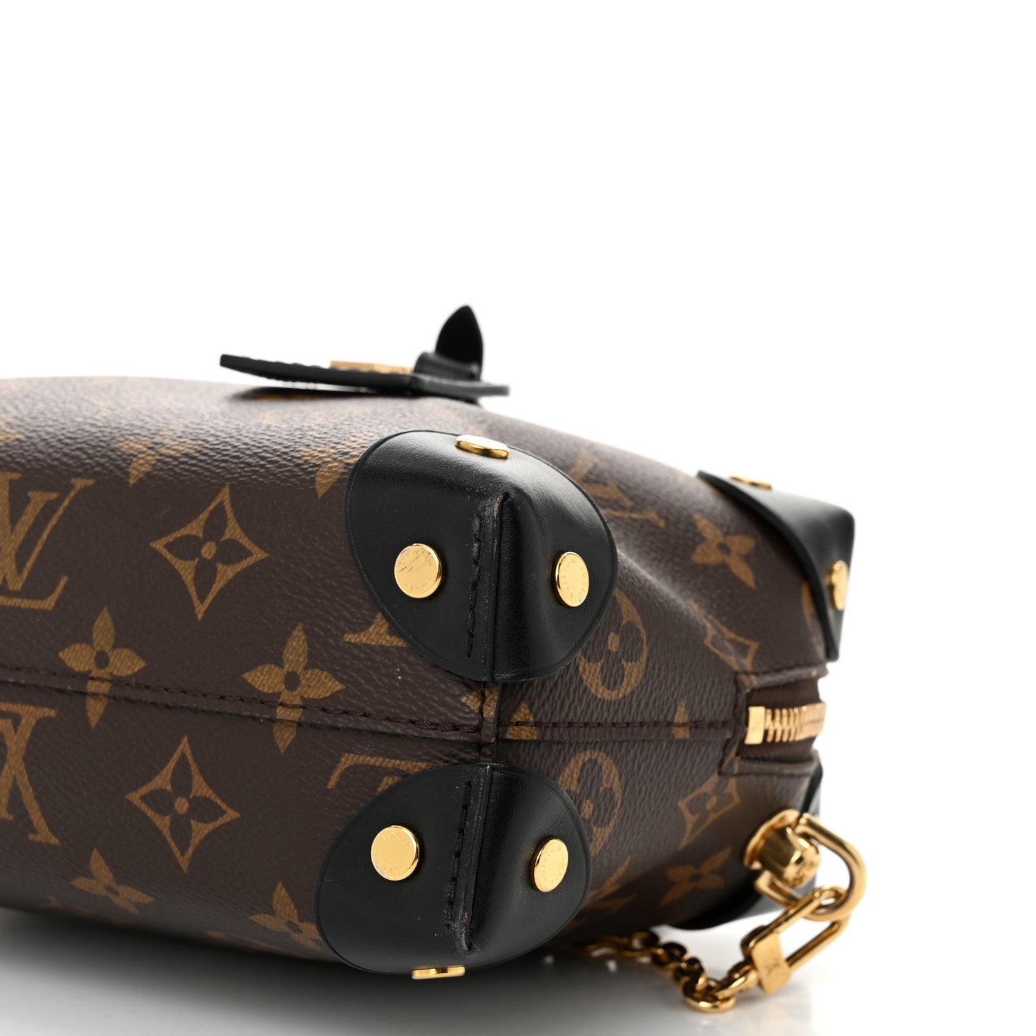 Louis Vuitton Monogram Petite Malle Souple Black 9 of 10