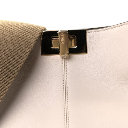 Fendi Vitello Seta Century Medium Peekaboo X-Lite Camelia Barolo 8 of 10