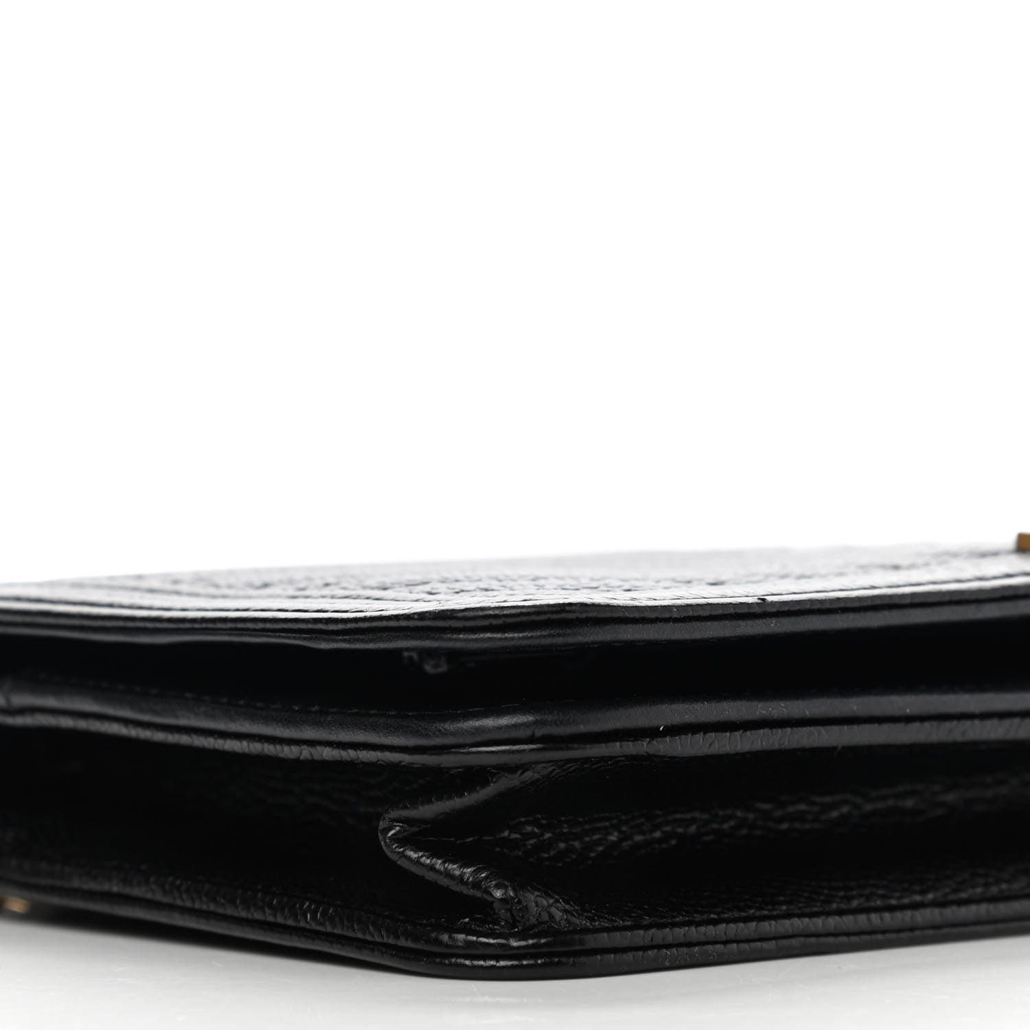 Chanel Caviar Chevron Quilted Boy Wallet On Chain WOC Black 10 of 14