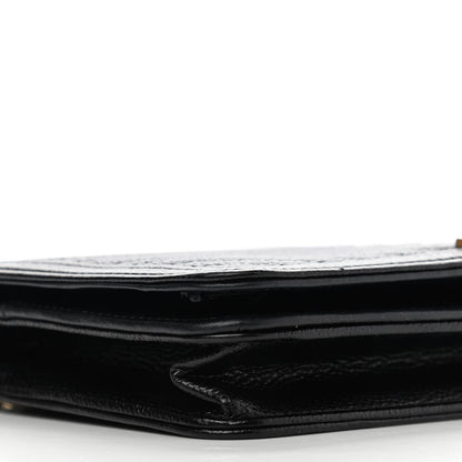 Chanel Caviar Chevron Quilted Boy Wallet On Chain WOC Black 10 of 14