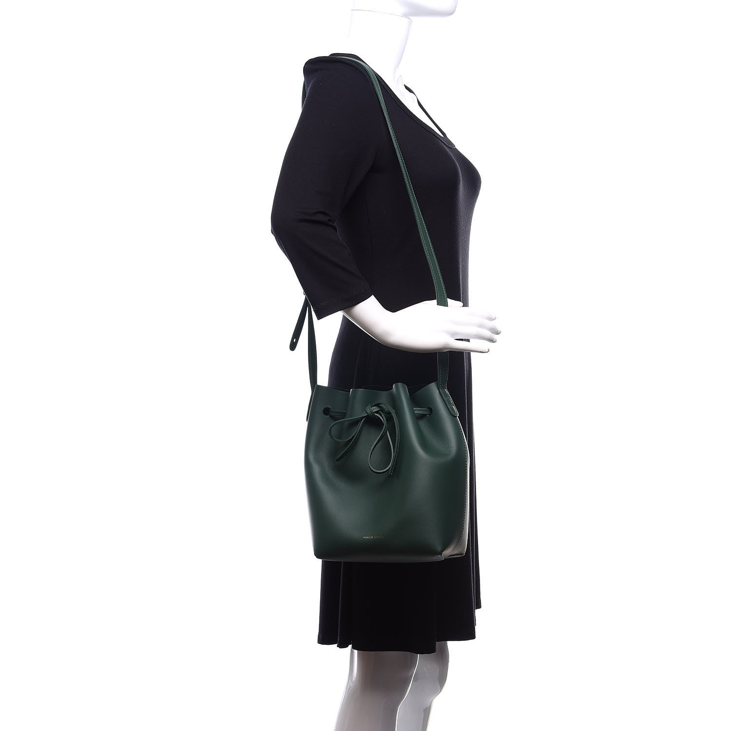 Mansur Gavriel Calfskin Mini Bucket Bag Moss 2 of 8