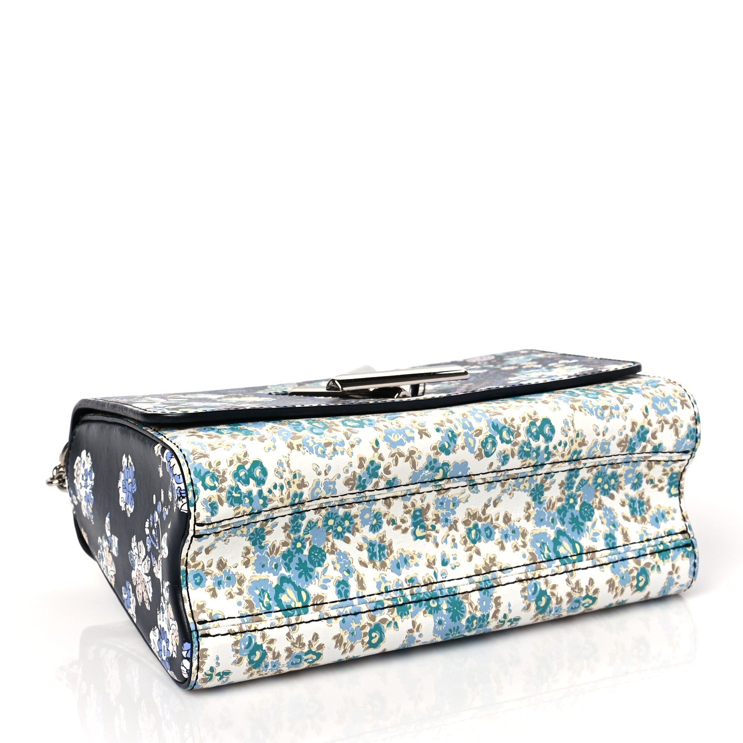 Louis Vuitton Printed Calfskin Flower Twist Shoulder Bag MM 3 of 6