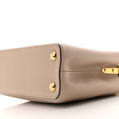 Louis Vuitton Taurillon Capucines BB Galet 10 of 11