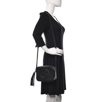 Gucci Pebbled Calfskin Small Soho Disco Bag Black 2 of 16