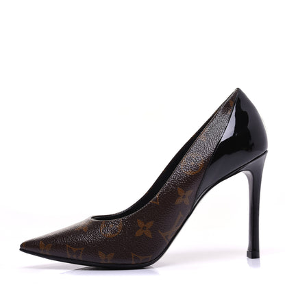 Louis Vuitton Monogram Cherie Pumps 36.5 Black 1 of 13