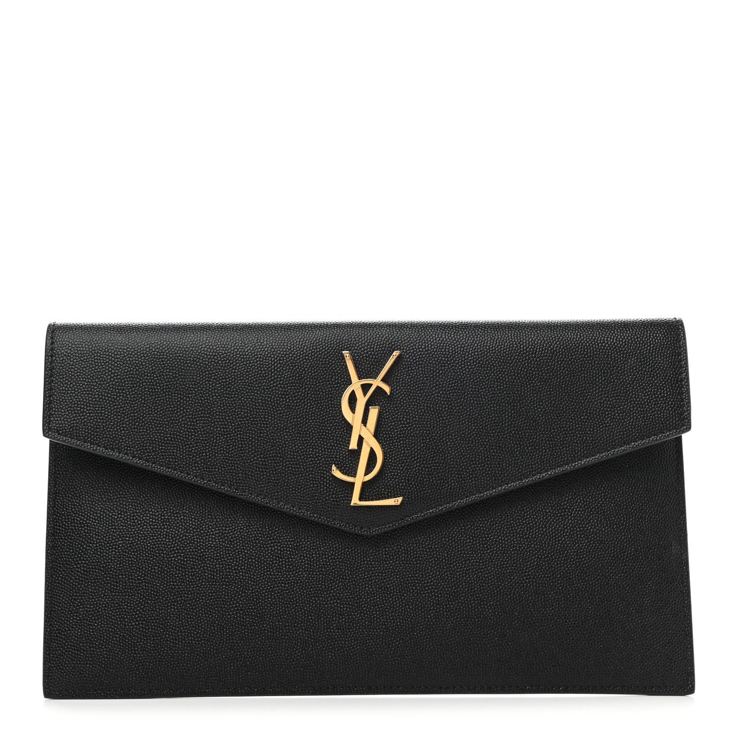 Saint Laurent Grain De Poudre Uptown Pouch Black 1 of 9