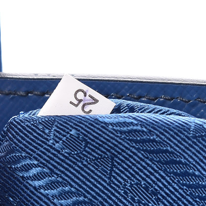 Prada Saffiano Vernice Parabole Tote Azzurro 7 of 14