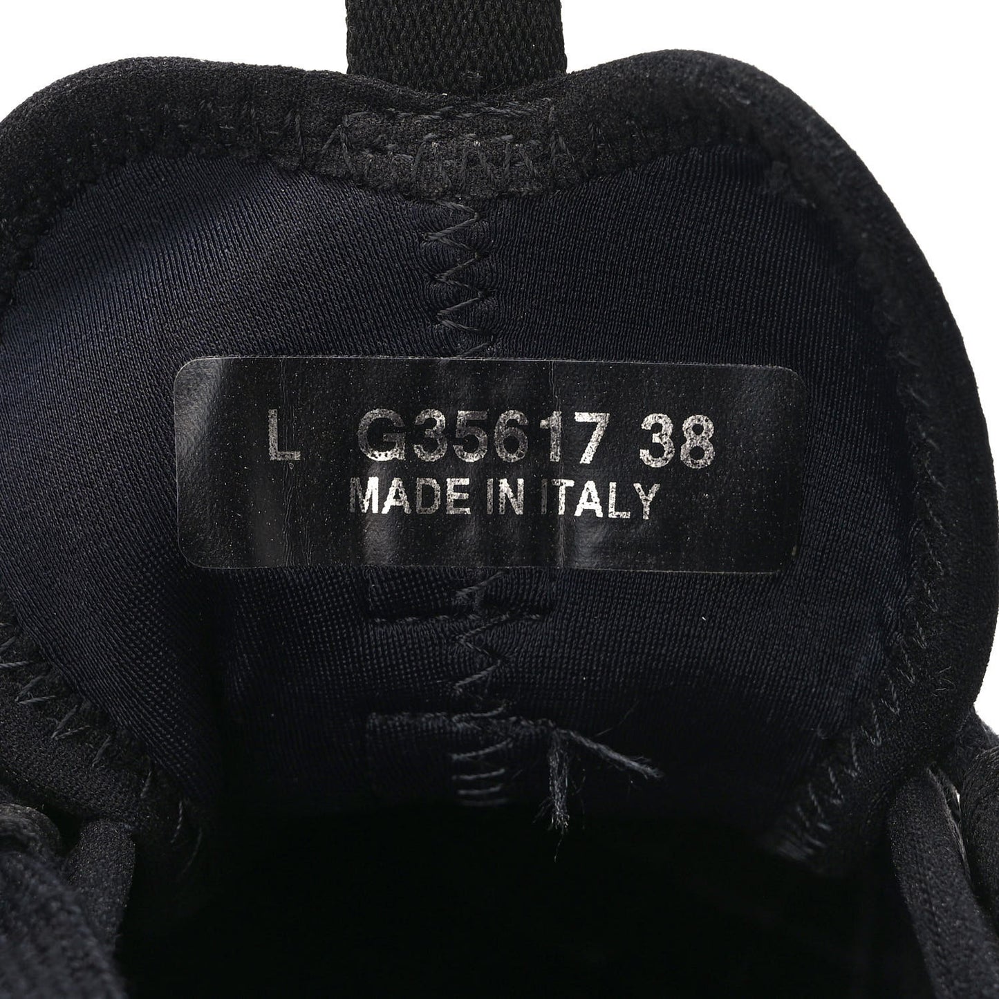 Velvet Calfskin Mixed Fibers CC Sneakers 38 Black