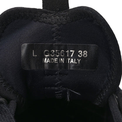 Chanel Velvet Calfskin Mixed Fibers CC Sneakers 38 Black 9 of 11