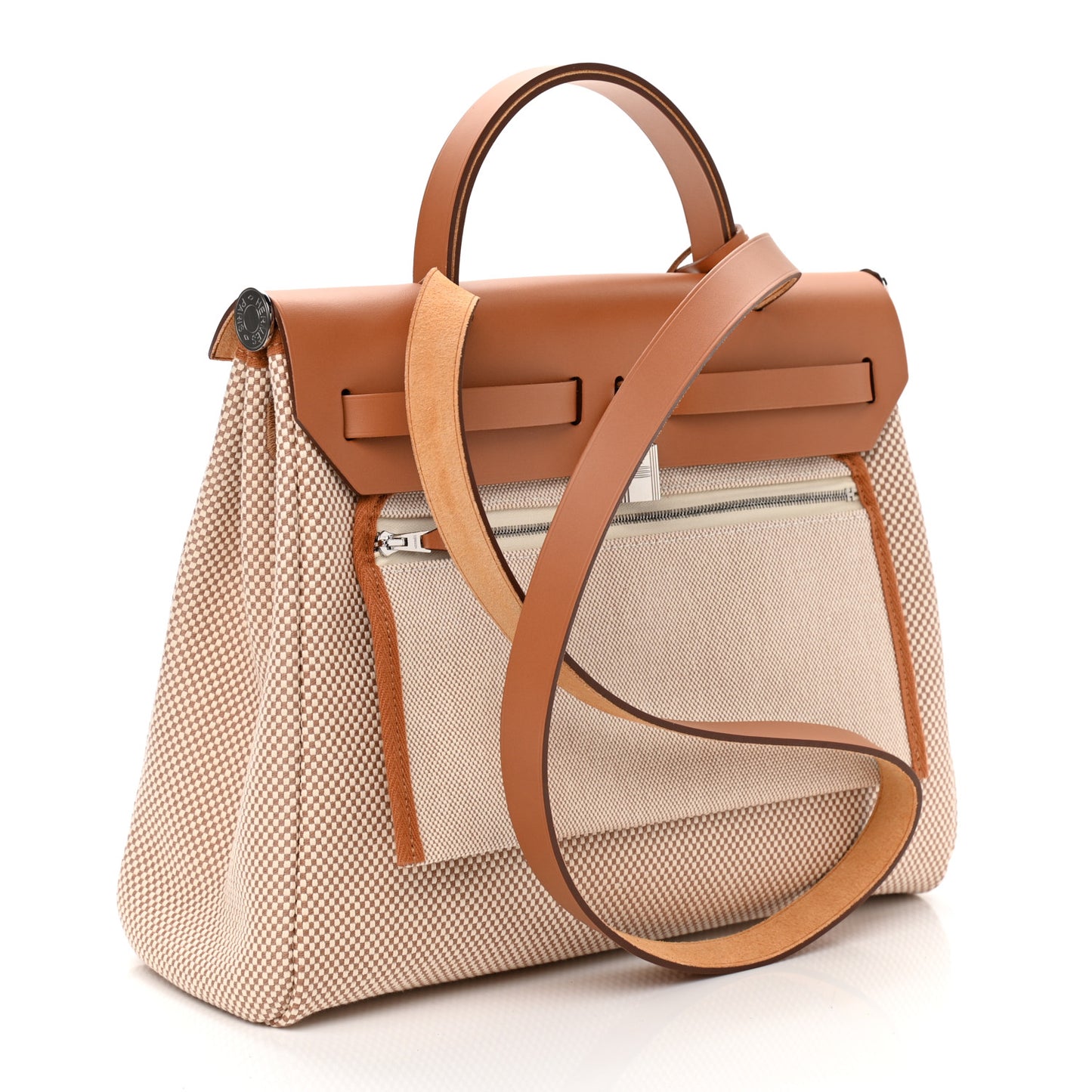 Vache Hunter Criss Viking Herbag Zip Retourne 31 PM Ecru Beige Naturel