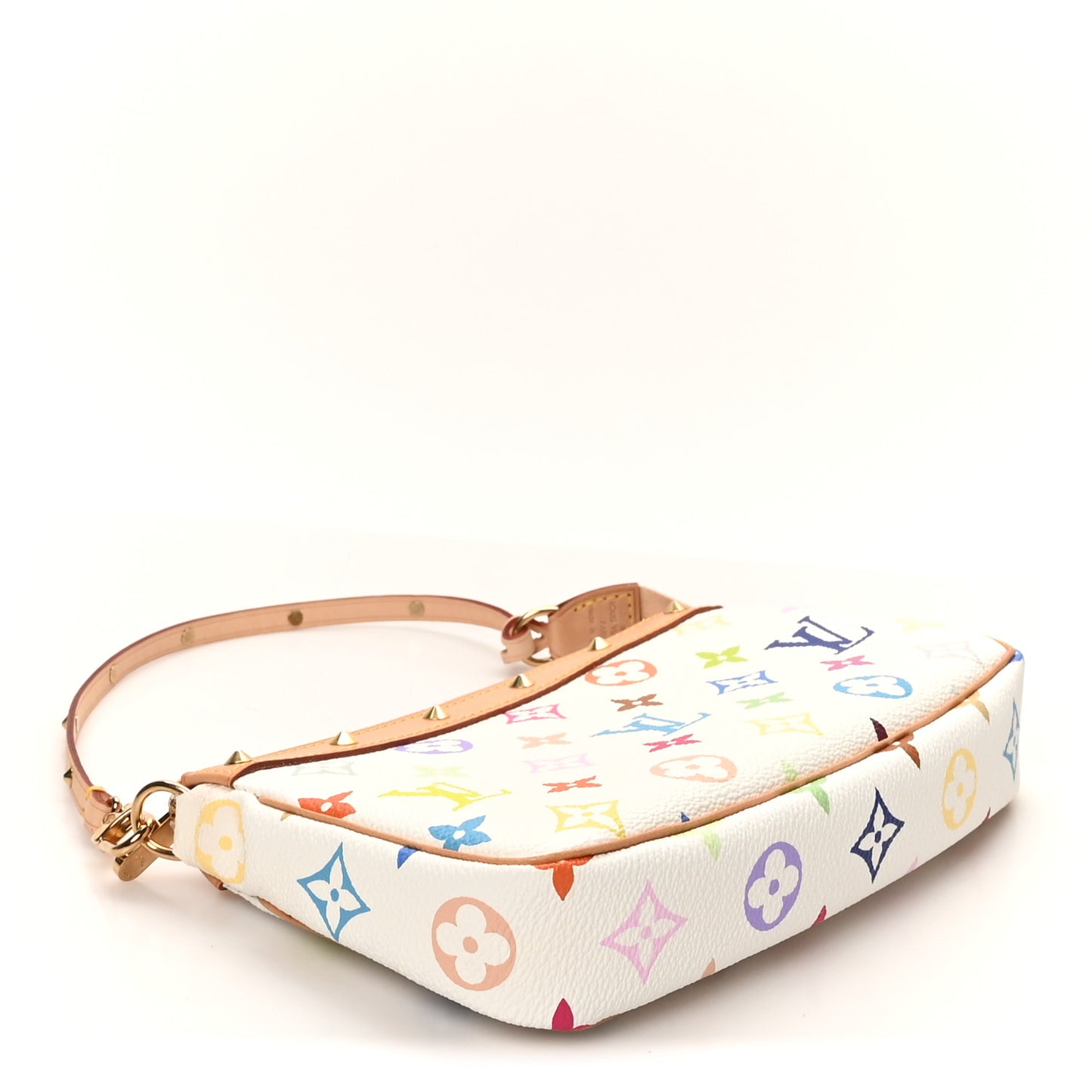 Monogram Multicolor Pochette Accessories White