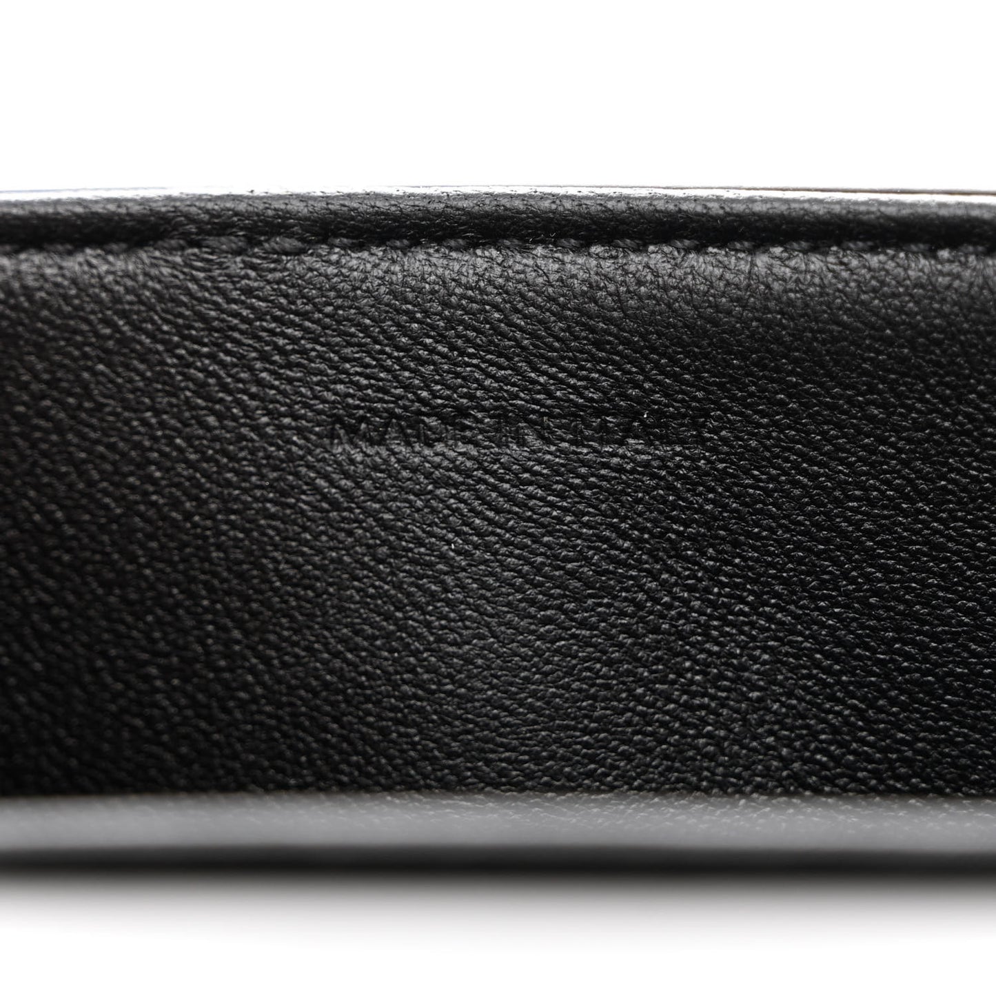 Shiny Calfskin Triomphe Shoulder Bag Black