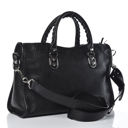 Balenciaga Chevre Silver Metallic Edge Hardware S City Black 3 of 9