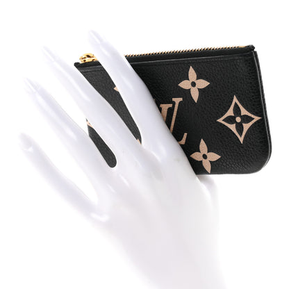 Louis Vuitton Empreinte Monogram Giant Key Pouch Black Beige 2 of 7