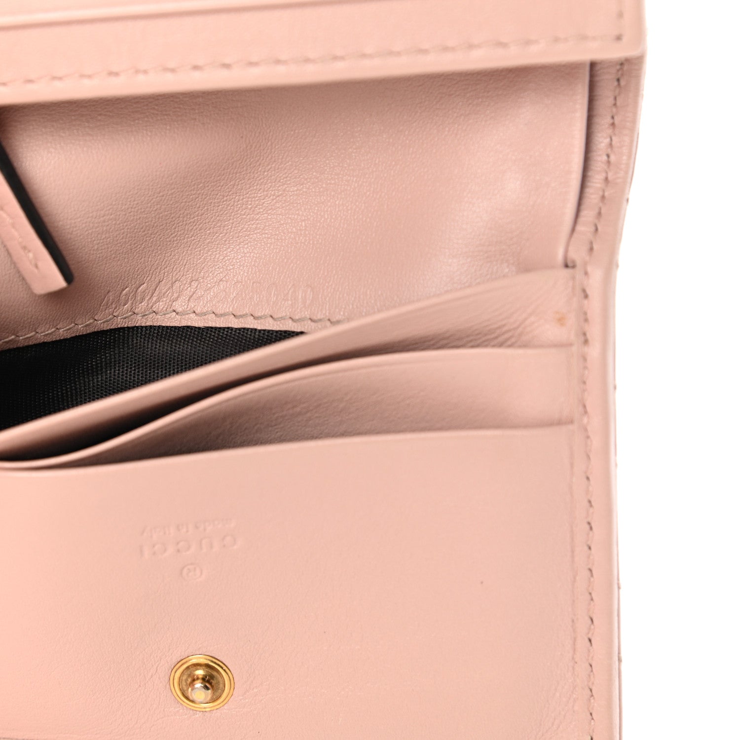 Gucci Calfskin Matelasse GG Marmont Card Case Wallet Perfect Pink 7 of 13