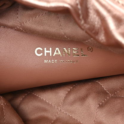 Chanel Metallic Calfskin Quilted Mini Chanel 22 Copper 5 of 13