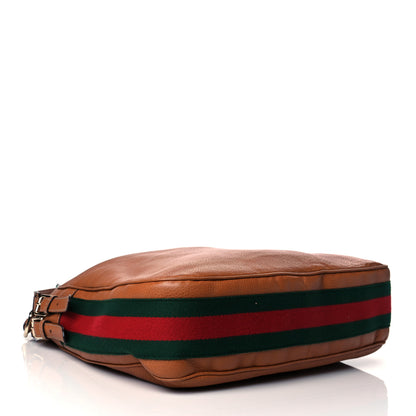 Gucci Pebbled Calfskin Medium Heritage Shoulder Bag Light Tobacco 5 of 13