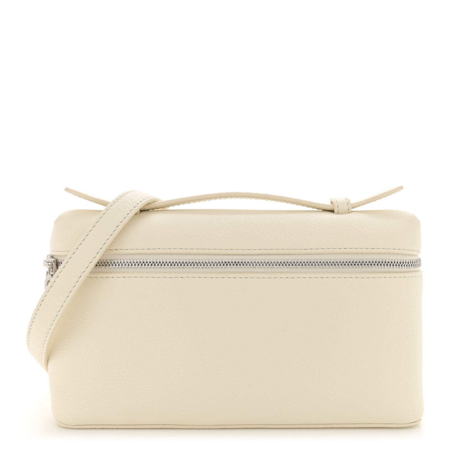 Grained Calfskin L19 Extra Pocket Pouch Whisper White