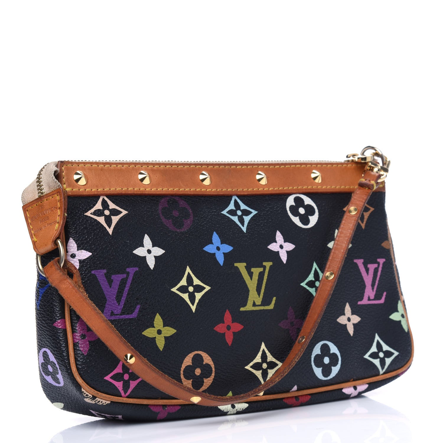 Louis Vuitton Monogram Multicolor Pochette Accessories Black 2 of 11
