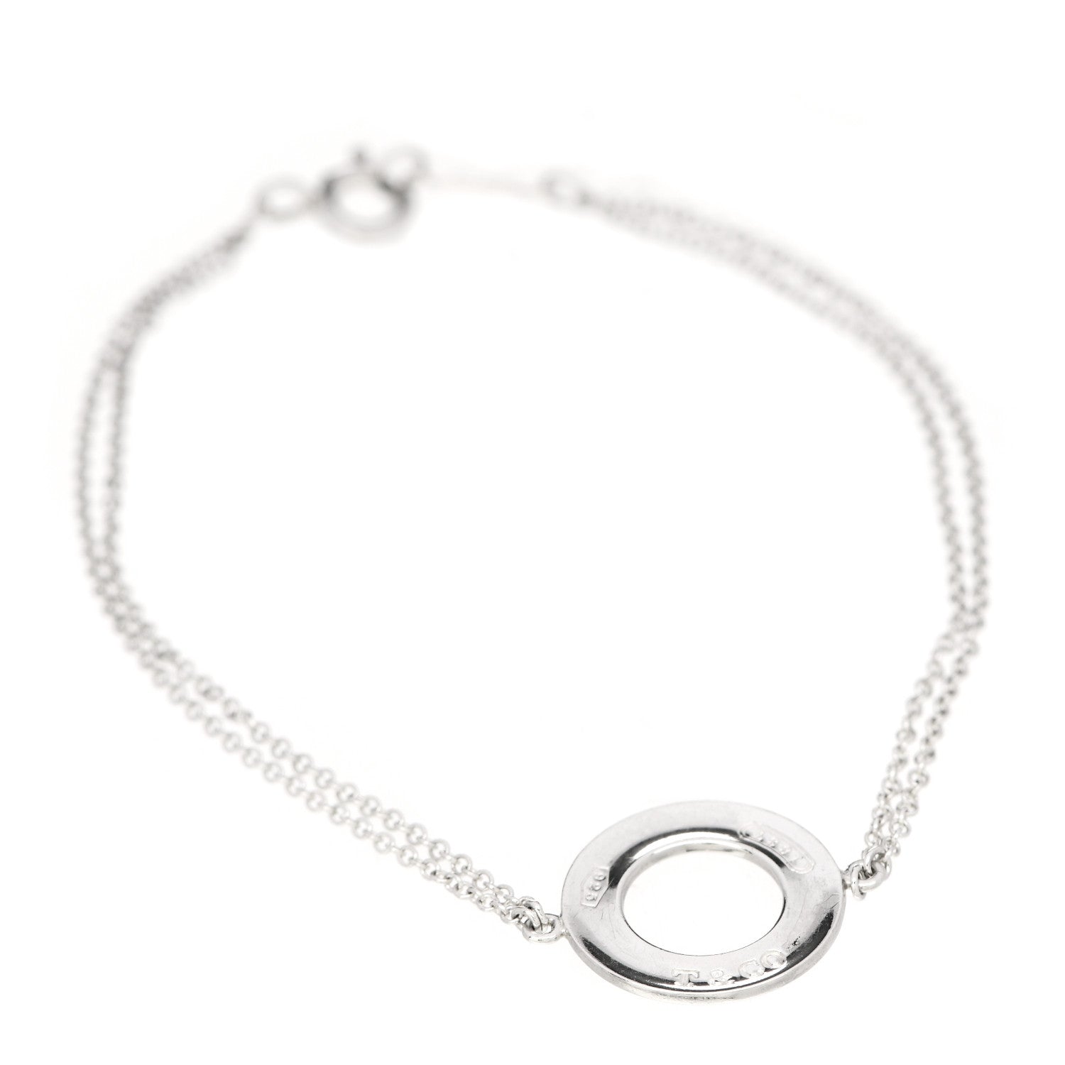 Tiffany Sterling Silver 1837 Circle Chain Bracelet 1 of 5