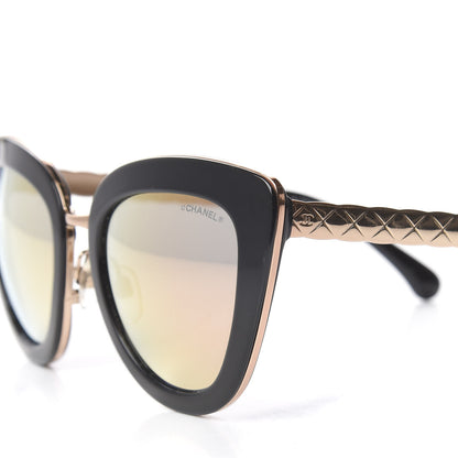 Chanel Cat Eye Quilted Sunglasses 5368 Black Pink 7 of 9