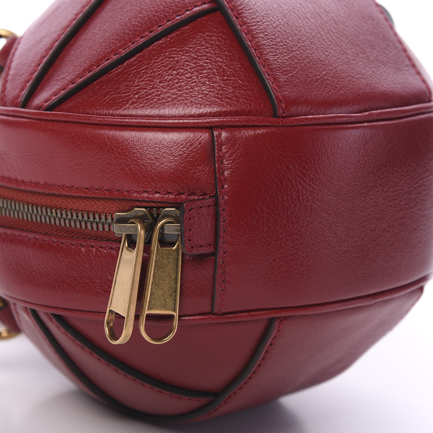 Gucci Piuma Lux Energy Mini Tifosa Basketball Shaped Shoulder Bag Romantic Cerise 7 of 9