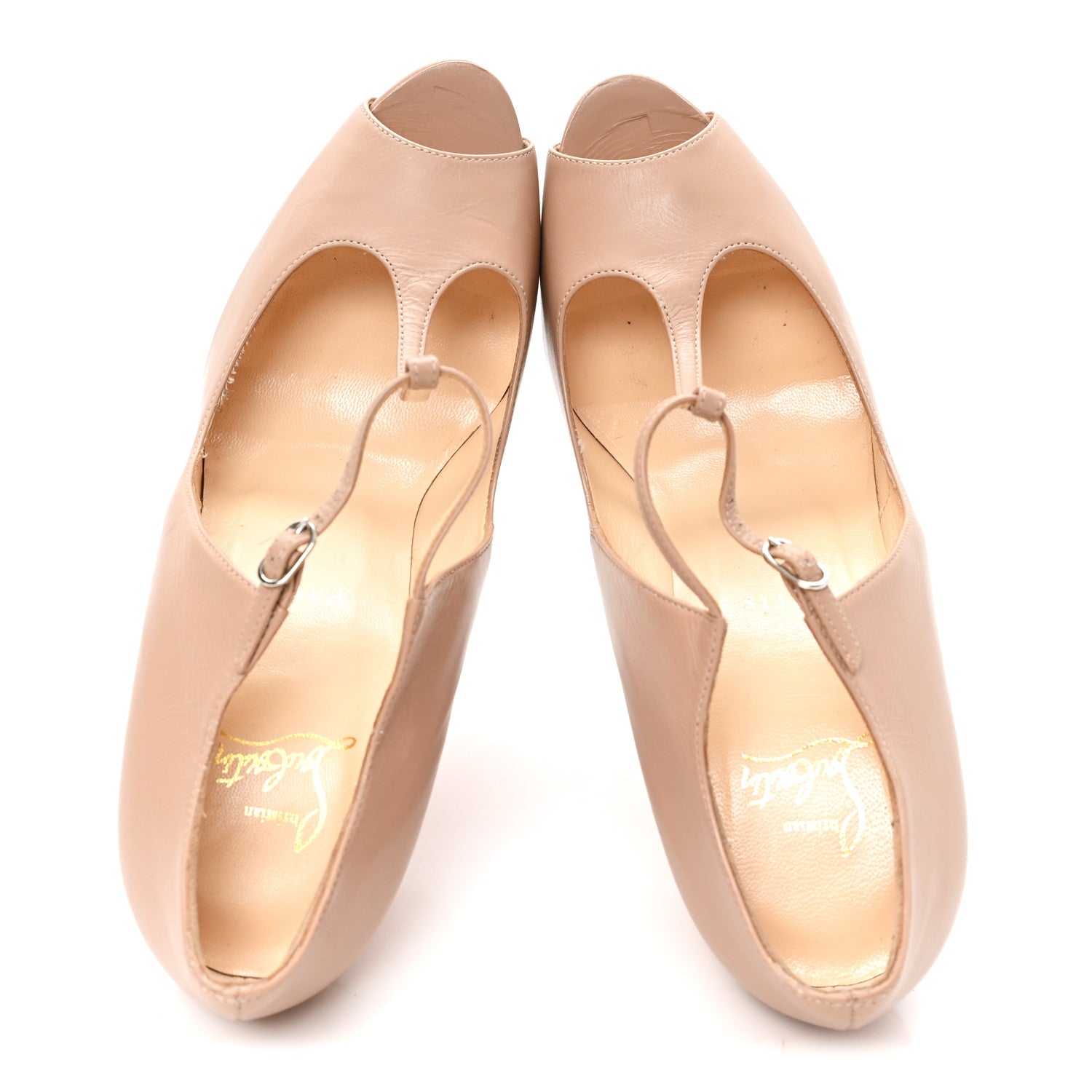 Christian Louboutin Calfskin Altapoppins 150 Pumps 39 Nude 2 of 10