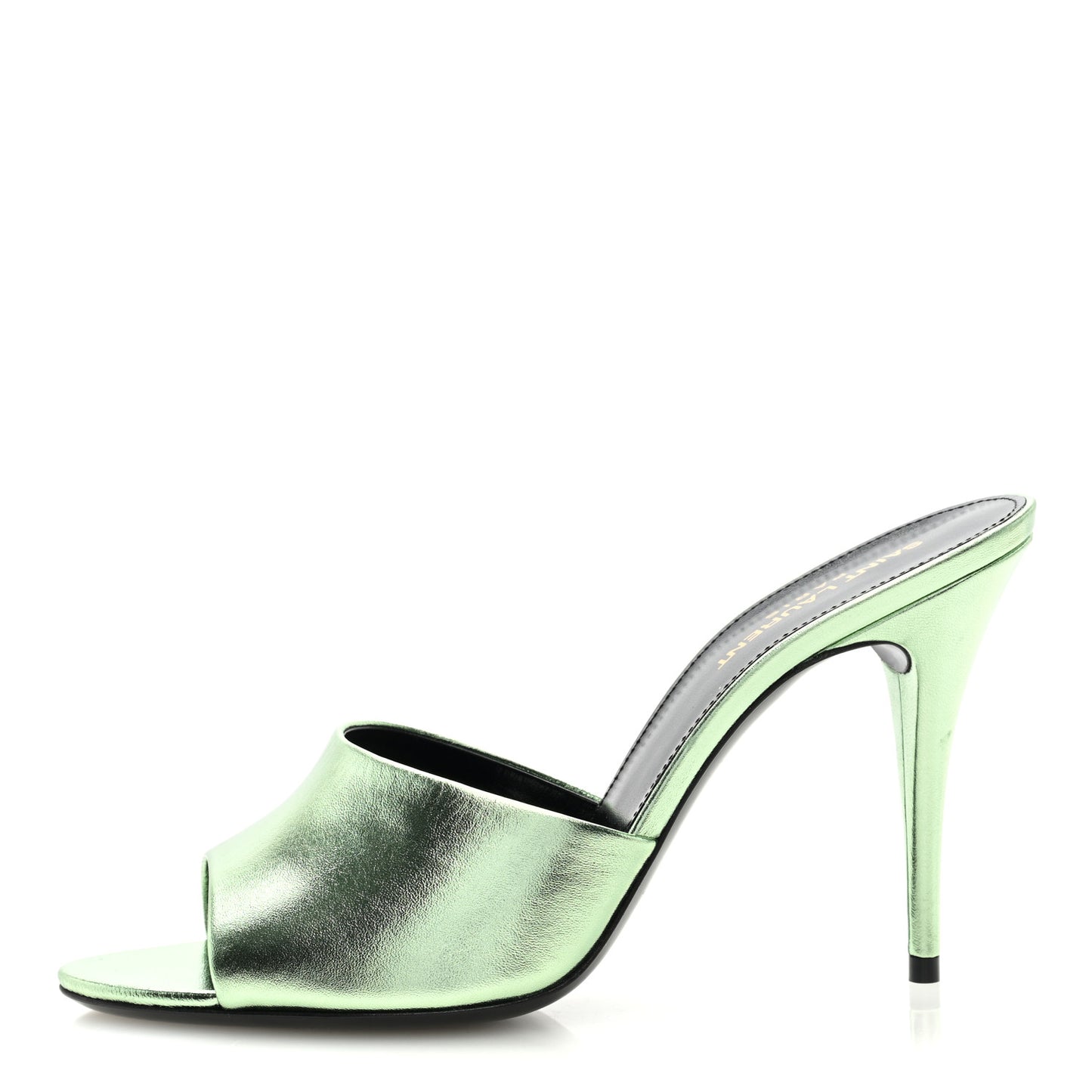 Metallic Nappa La 16 Mule Sandals 39 Green