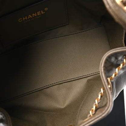 Chanel Caviar Quilted Mini Chanel 25 Handbag Dark Khaki 3 of 10